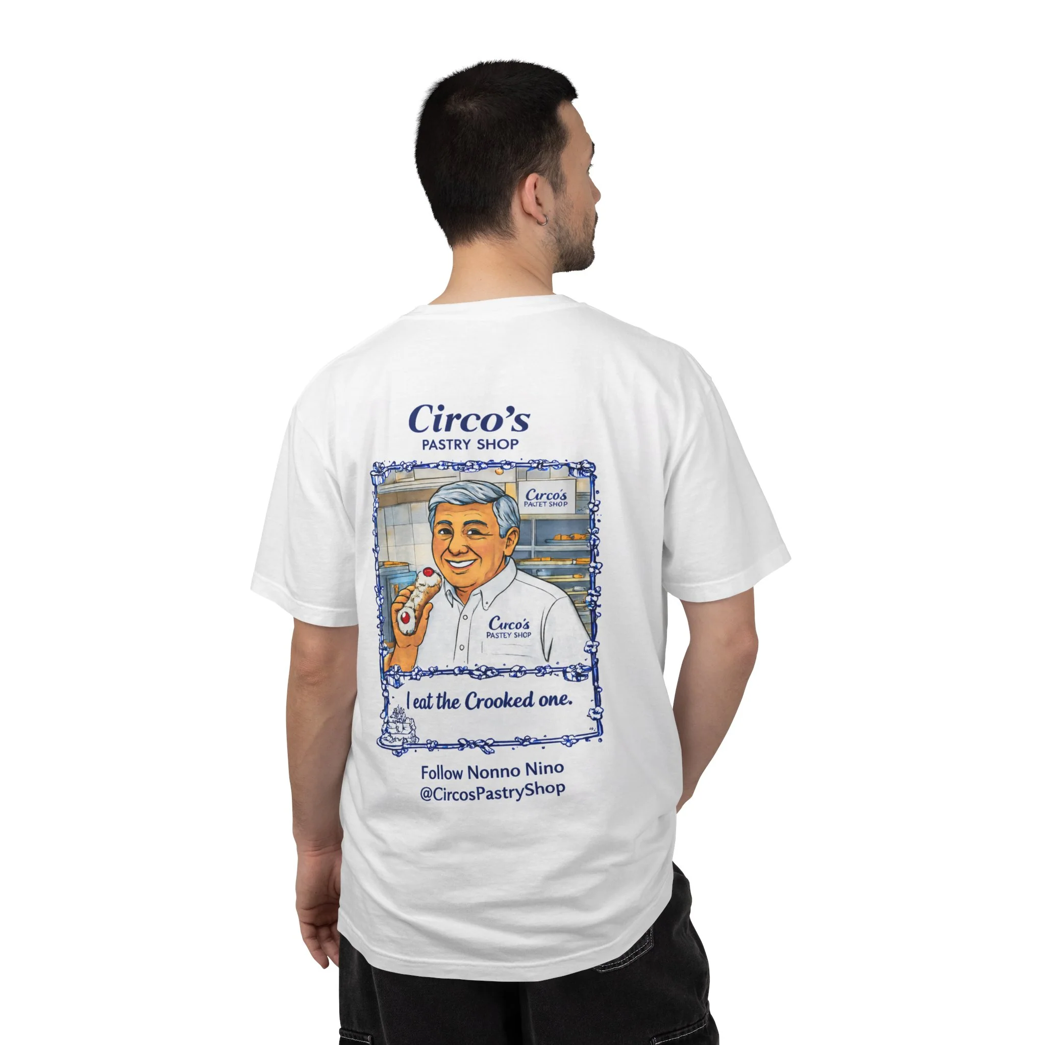 Nonno Nino's Crooked Cannoli T-shirt - Image 4